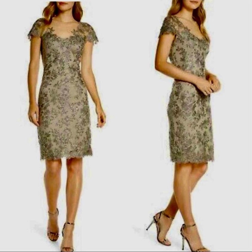 Tadashi Shoji
Embroidered Mesh
Cocktail Dress
NWT Size 14